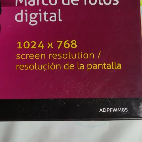 Aluratek 8 inch Digital Photo Frame 1024 x 768 Screen Resolution ADPFWM8S NIB - Picture 4 of 16